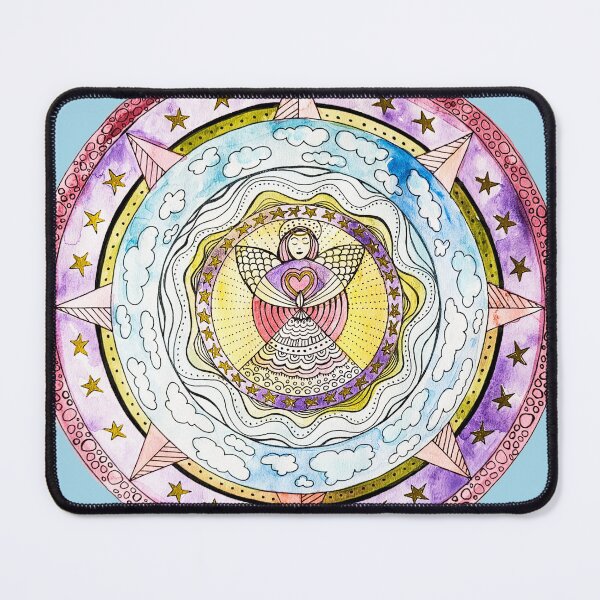 Item preview, Angel Mandala with Stars designed and sold by heartsake.