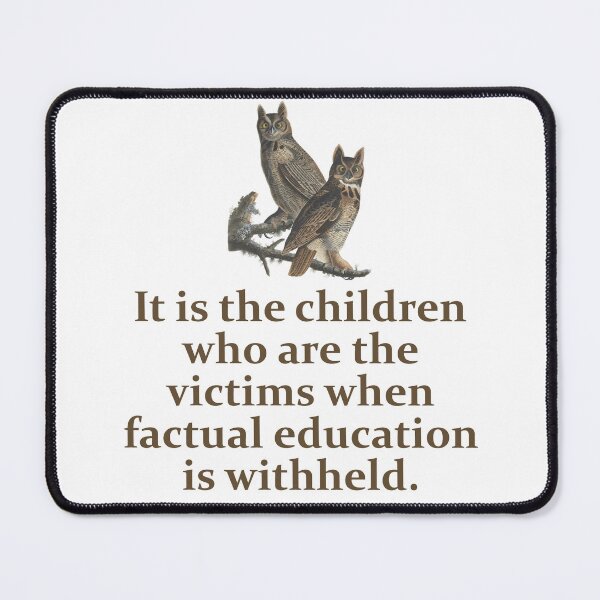 Item preview, It Is The Children Who Are Victims - Education Quote  designed and sold by CrankyOldDude.
