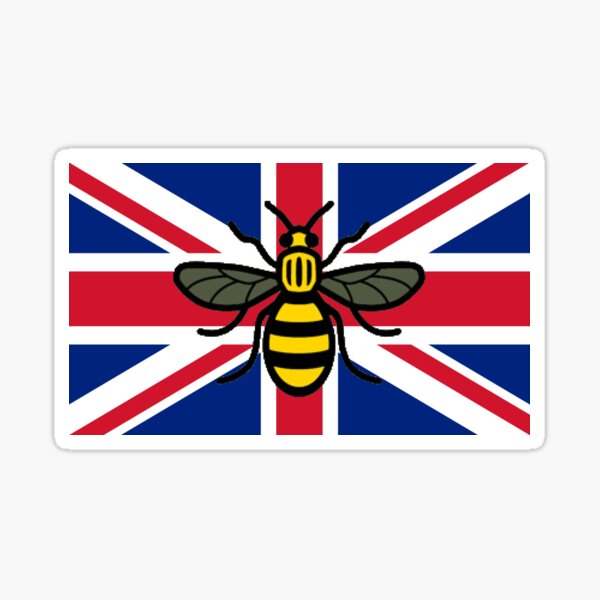 "Manchester Bee" Sticker for Sale by tomcolling77 | Redbubble
