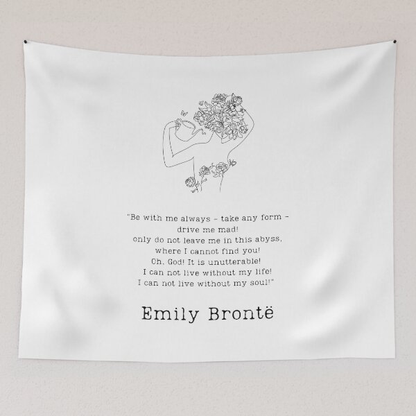 Item preview, "Be with me always" - Emily Brontë designed and sold by BookberryGarden.
