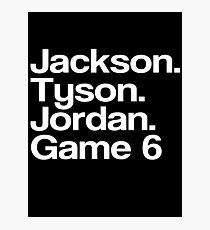 Jay-Z - Tyson, Jackson, Jordanien - Spiel 6. Fotodruck