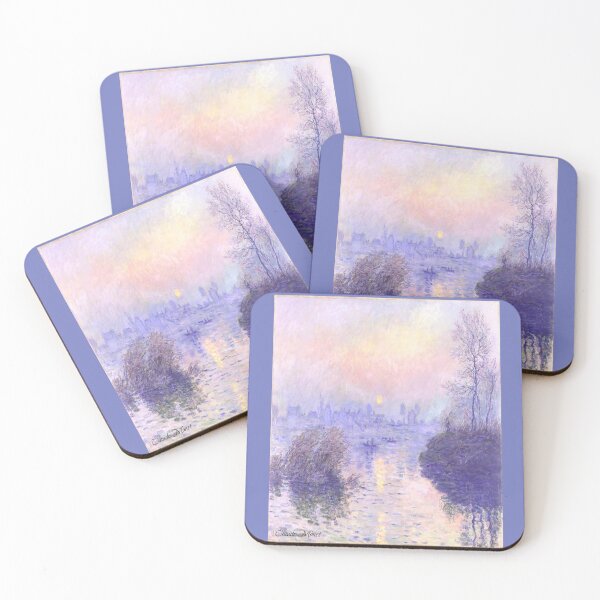 Item preview, Claude Monet: Sunset on the Seine at Lauacourt, Winter effect (1880) designed and sold by mturns57.