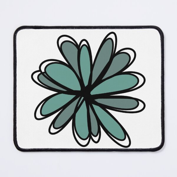 Item preview, Blue Green Flower designed and sold by tinbeanie.