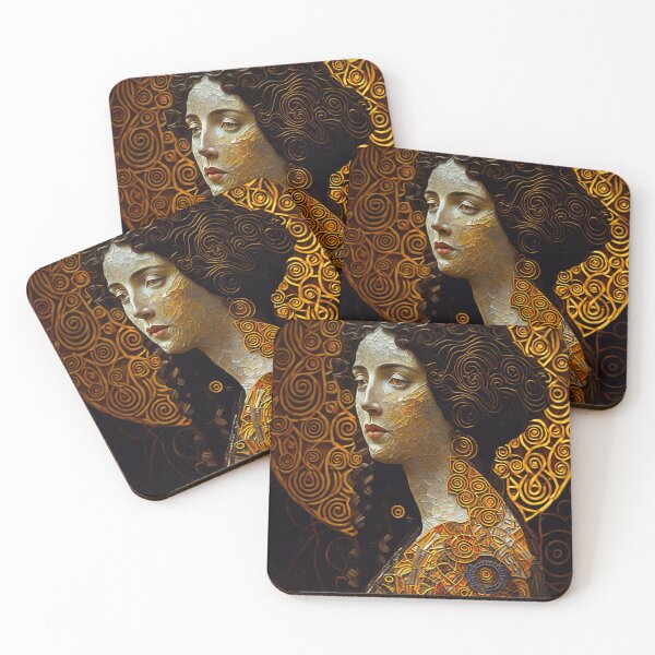 Item preview, Klimt portrait - REAL life designed and sold by EmeraldeaArt.