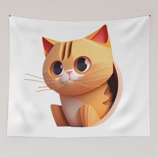Item preview, Cute cartoon kiddy cat designed and sold by Earth Celebration Designs.