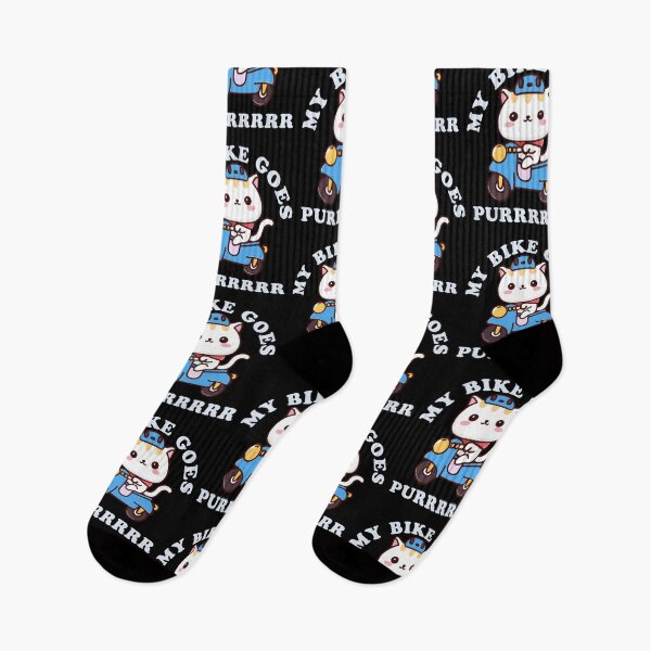 Item preview, My Bike Goes Purrrrrrrr Cute Kawaii Cat Lover designed and sold by narekmug.