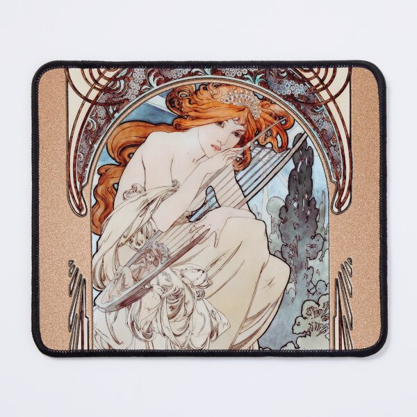 Item preview, Allegorie de la Musique by Alphonse Mucha Remastered Xzendor7 Vintage Art Illustration Reproductions designed and sold by Xzendor7 Digital Art Creations.
