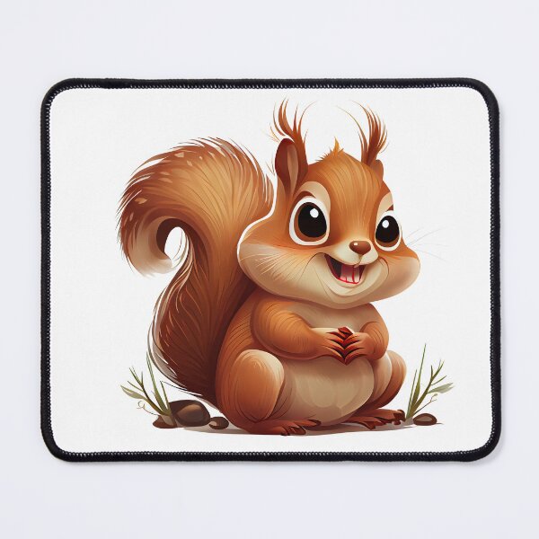 Item preview, Happy Little Squirrel for Kids and Kids at Heart!-without text designed and sold by GotPink.