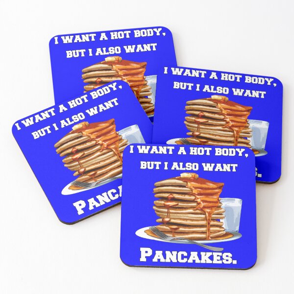 Item preview, Pancakes Lover I Want A Hot Body, But I Also Want Pancakes designed and sold by fantasticdesign.