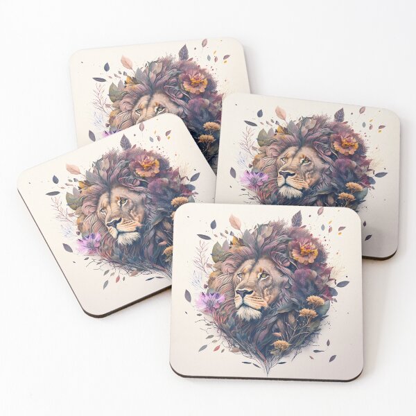 Item preview, Floral Lion designed and sold by Graphoteka.