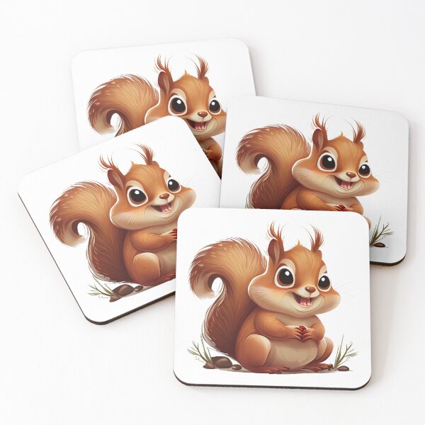 Item preview, Happy Little Squirrel for Kids and Kids at Heart!-without text designed and sold by GotPink.