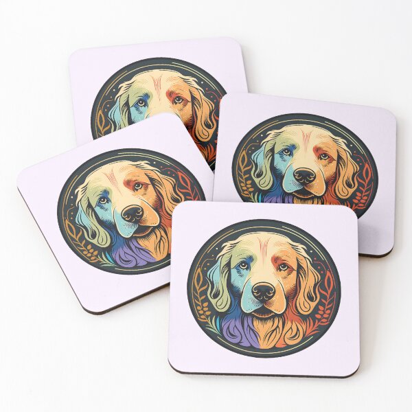 Item preview, Golden Retriever Golden abstract designed and sold by nicestr.