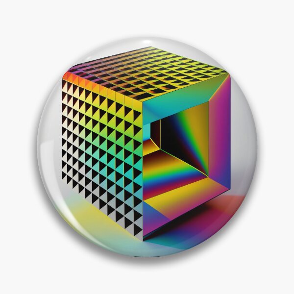 Item preview, Floating Mysterious Iridescent Rainbow Cube designed and sold by Tanis-Tweedale.