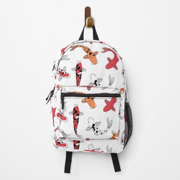 Item preview, Swimming Koi Fish Pattern, Orange, White, Black Seamless Patterns designed and sold by Dazzline Designs.