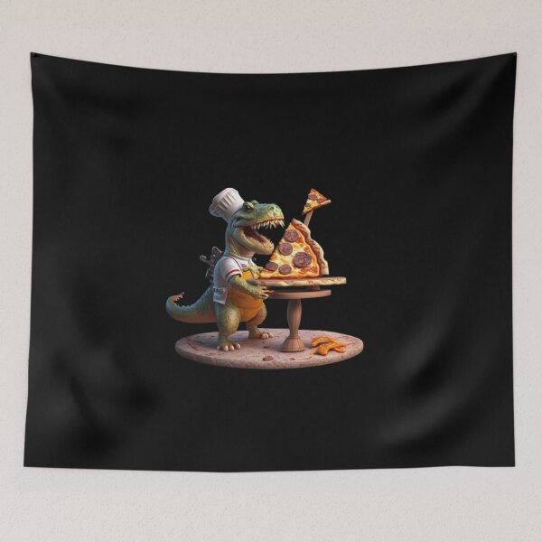 Item preview, Dinosaur loves to eat pizza designed and sold by majed hijazy.