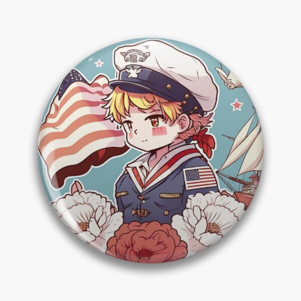 Item preview, USA'S INDEPENDENCE DAY THEME CUTE ANIME BOY designed and sold by ARTISTRY  ATELIER.