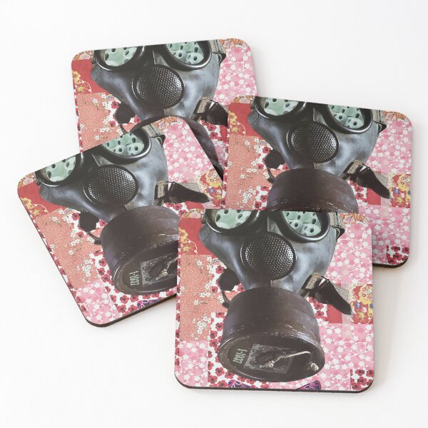 Item preview, Deep Breaths Maximalist Gas Mask Collage designed and sold by ThePettyDetails.