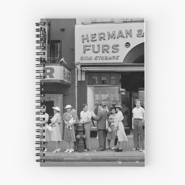 Item preview, Rush Hour Bus Queue - Detroit 1942 designed and sold by Daniel Hagerman.