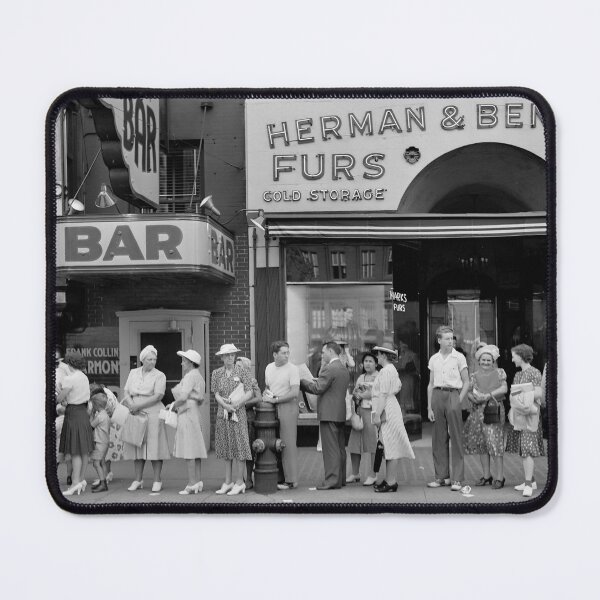 Item preview, Rush Hour Bus Queue - Detroit 1942 designed and sold by Daniel Hagerman.