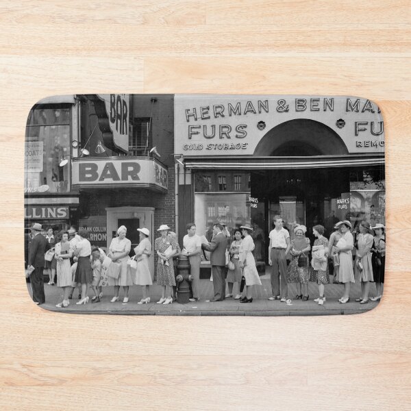 Item preview, Rush Hour Bus Queue - Detroit 1942 designed and sold by Daniel Hagerman.