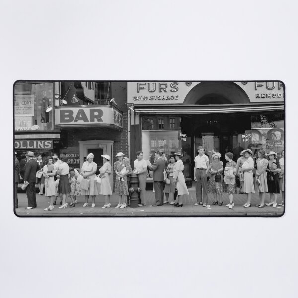Item preview, Rush Hour Bus Queue - Detroit 1942 designed and sold by Daniel Hagerman.
