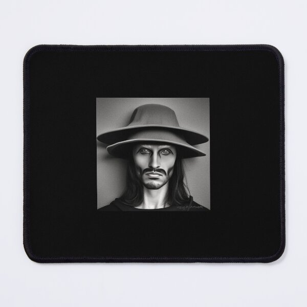 Item preview, Man Wearing Two Hats Portrait designed and sold by UglyAIArtwork.