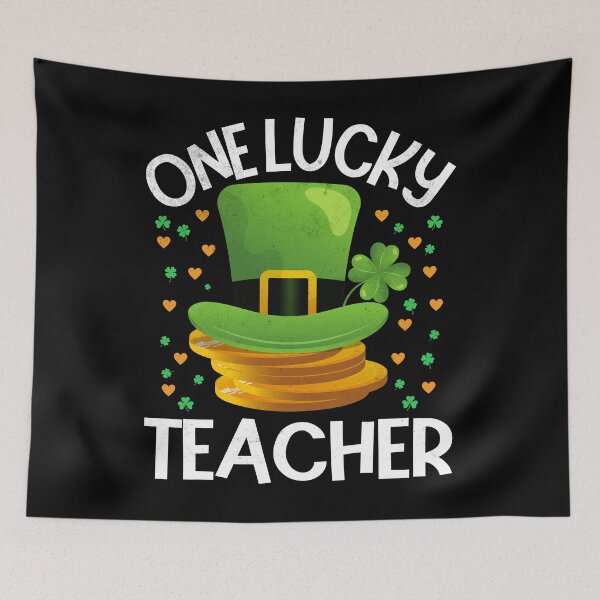 Item preview, One Lucky Teacher Shamrock Happy St Patricks Day Teacher designed and sold by Zulfiqqar.