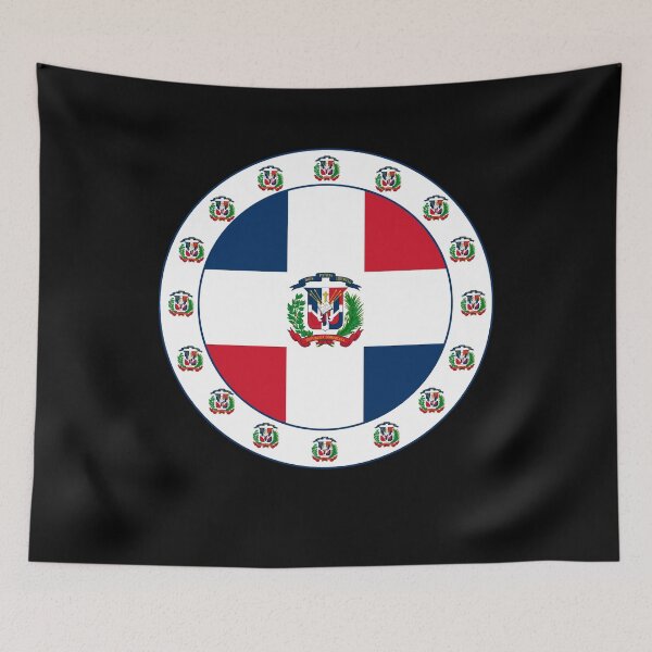Item preview, Dominican Republic Flag Medallion with Emblem designed and sold by TrialNError.