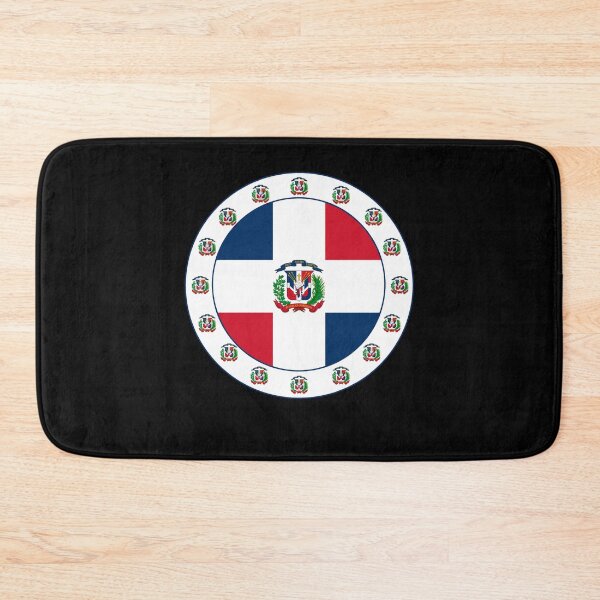 Item preview, Dominican Republic Flag Medallion with Emblem designed and sold by TrialNError.