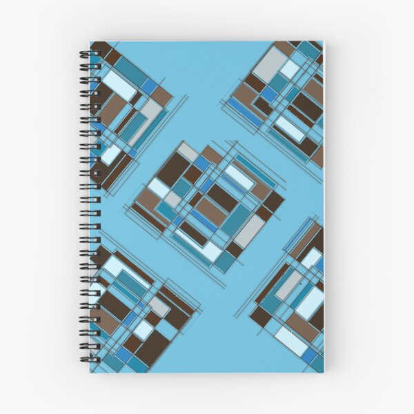 Item preview, Retro Turquoise & Brown Abstract DPA150523-14 designed and sold by CSteenArt.