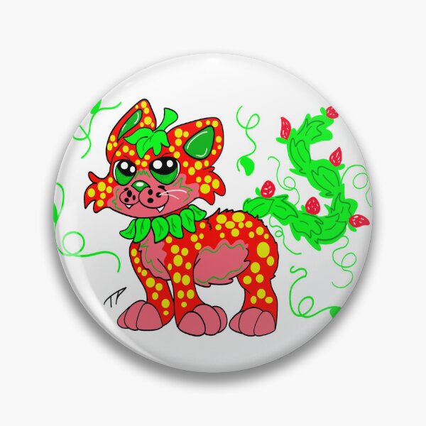 Item preview, Strawberry Kitty  designed and sold by PawsAnJaws.