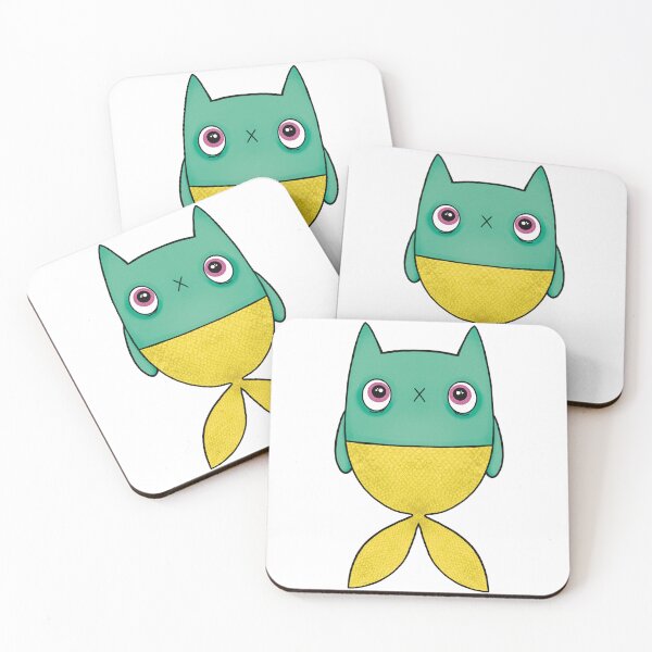 Item preview, Green and Yellow Merkitty designed and sold by Wubsys.