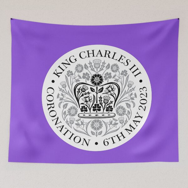 Item preview, The Coronation of King Charles III Black Logo designed and sold by Duncan Day.