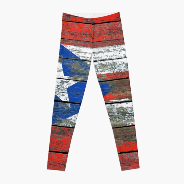 Puerto Rican Flag Leggings Redbubble