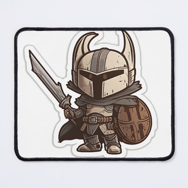 Item preview, Cartoo Knight With Sword And Shield designed and sold by illusionbrain.