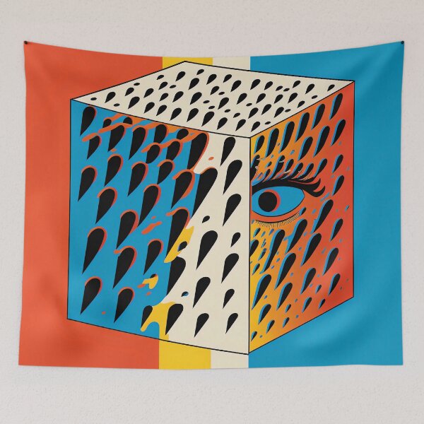 Item preview, Peek a Boo Box Retro Minimal Design designed and sold by Tanis-Tweedale.