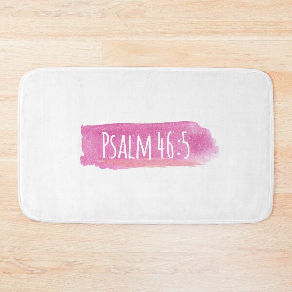 Item preview, Psalm 46:5 God is within her - Watercolor Stroke - Pink designed and sold by amazingjoy.