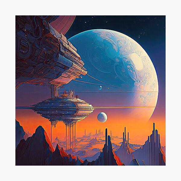 Item preview, Futuristic and Tranquil Outer Space designed and sold by SeedDesign.