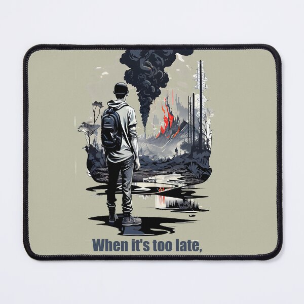 Item preview, man_from_the_back_looking_at_a_landscape_apocalypse2 designed and sold by digitalbrosse.