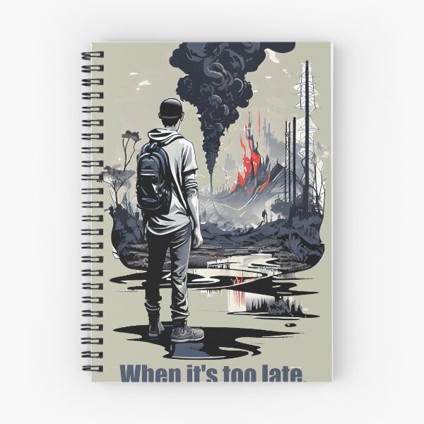 Item preview, man_from_the_back_looking_at_a_landscape_apocalypse2 designed and sold by digitalbrosse.
