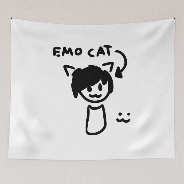 Item preview, emo cat designed and sold by 5RCreations.