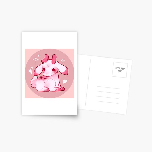Pink Deer Postcard