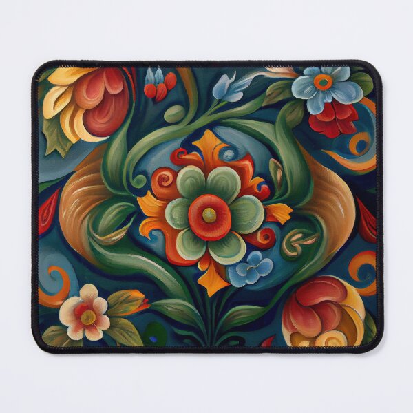 Item preview, Norwegian Rosemaling-Oil On Canvas #2 designed and sold by Gypsykiss.