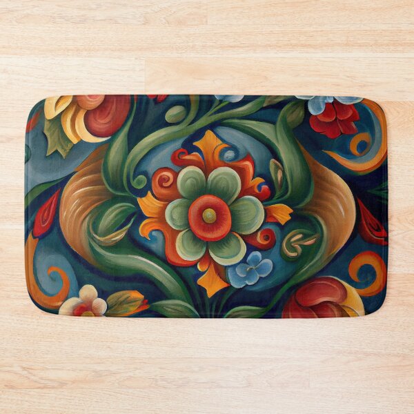 Item preview, Norwegian Rosemaling-Oil On Canvas #2 designed and sold by Gypsykiss.