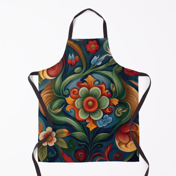 Item preview, Norwegian Rosemaling-Oil On Canvas #2 designed and sold by Gypsykiss.