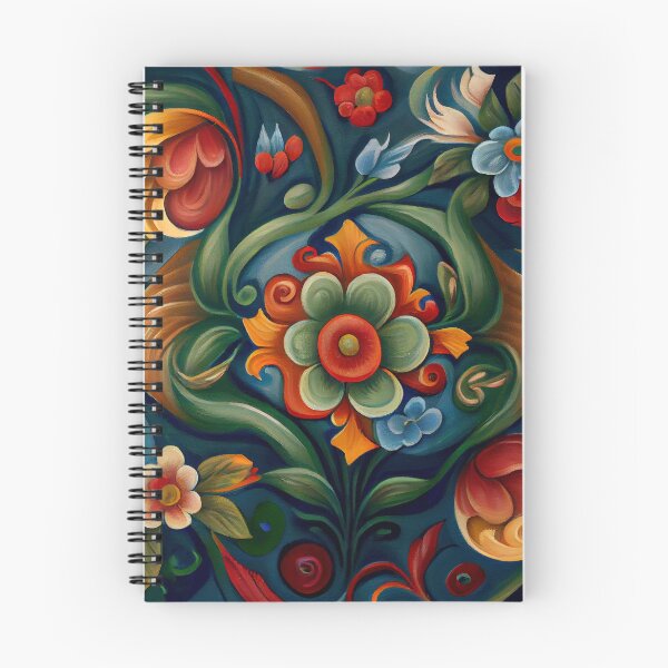 Item preview, Norwegian Rosemaling-Oil On Canvas #2 designed and sold by Gypsykiss.