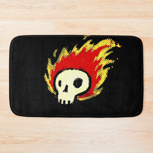 Item preview, flaming skull (shaky) designed and sold by RobotPizzaGuy.