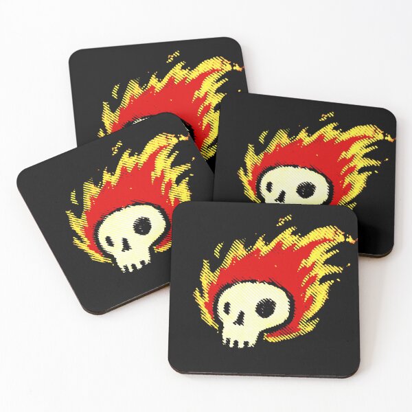 Item preview, flaming skull (shaky) designed and sold by RobotPizzaGuy.