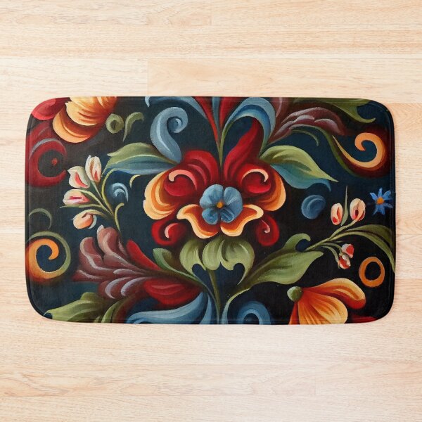 Item preview, Norwegian Rosemaling-Oil On Canvas #3 designed and sold by Gypsykiss.