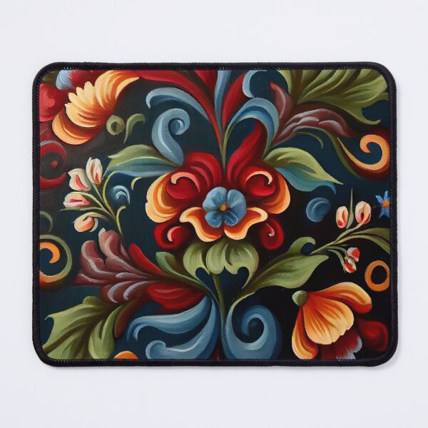 Item preview, Norwegian Rosemaling-Oil On Canvas #3 designed and sold by Gypsykiss.